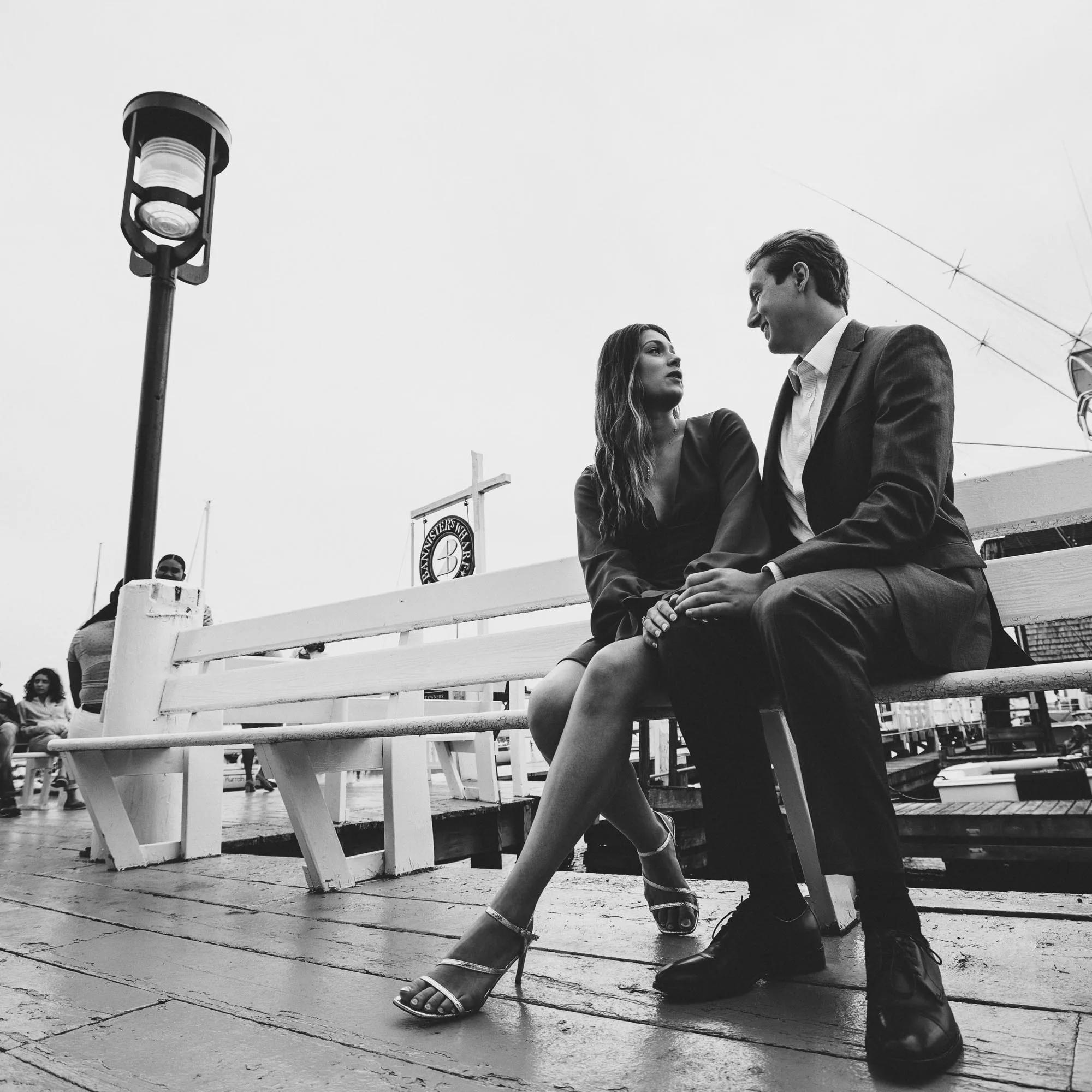 Romantic love story in Newport, RI by Boston Boston couple's photographer Ivan Djikaev, Mind On Photography